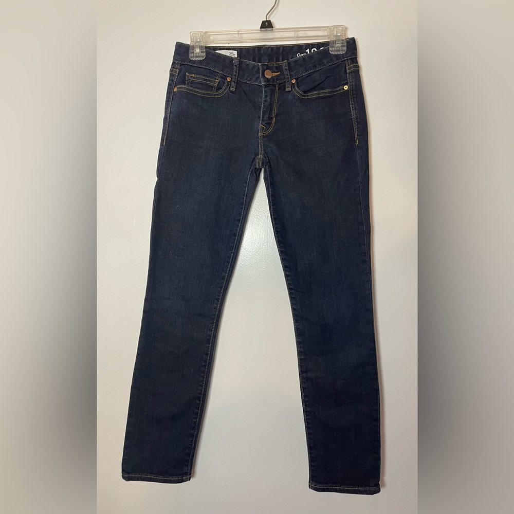 Women's GAP 1969 always skinny Dark Blue Jeans denim petite 25p